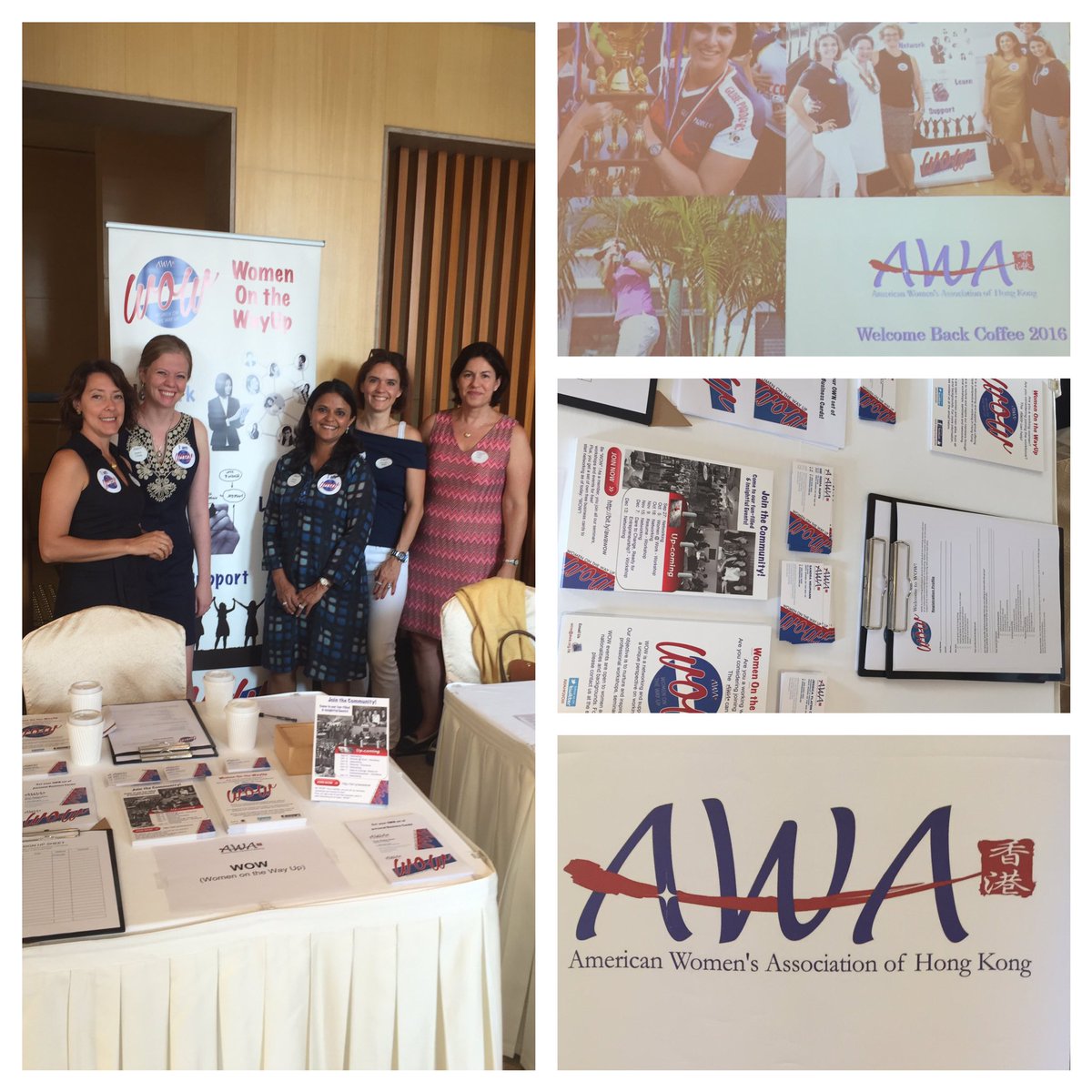 AWAHKWOW's tweet photo. Welcome Back Everyone 😃. We are kicking off 2016-17 with our #welcomeback coffee @AmericanClubHK   Come and see us! https://t.co/7LcTG43wKK