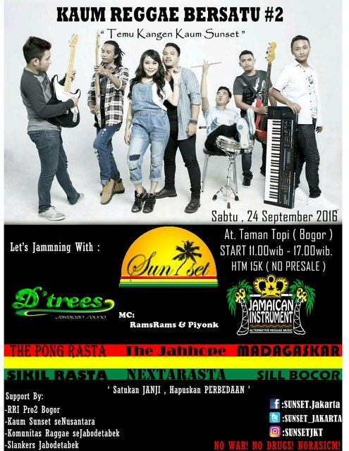 Neext sabtu 24 sep'16 @tamantopi w/ <a href="/SUNSET_JAKARTA/">SUNSET BAND</a> <a href="/Dtrees_jkt/">D'tRees Official</a> etc.. Htm 15k