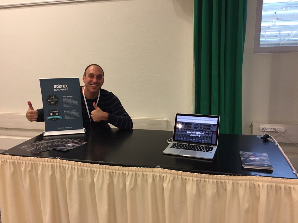 edorexAG's tweet photo. Unser Speaker heute zum Thema Oracle on Windows: @ramseierb . Ab 14:40 im Raum Küchler. #InfoNetDay https://t.co/7lisj3UbdG