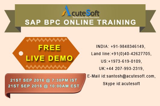 sashi143341's tweet image. Attend Free Live Demo Class on #SAPBPCOnlineTraining conducting by AcuteSoft with Real time Experts.For Registration:goo.gl/azQTsA