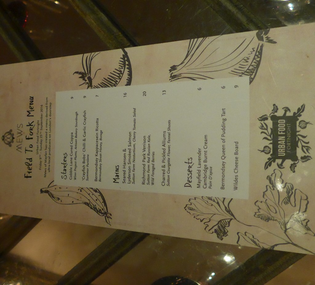 jelliedeelmag's tweet photo. .@MewsofMayfair Field to Fork menu for #UFF16. Great to see them getting so involved. https://t.co/XWcqkfjHVF