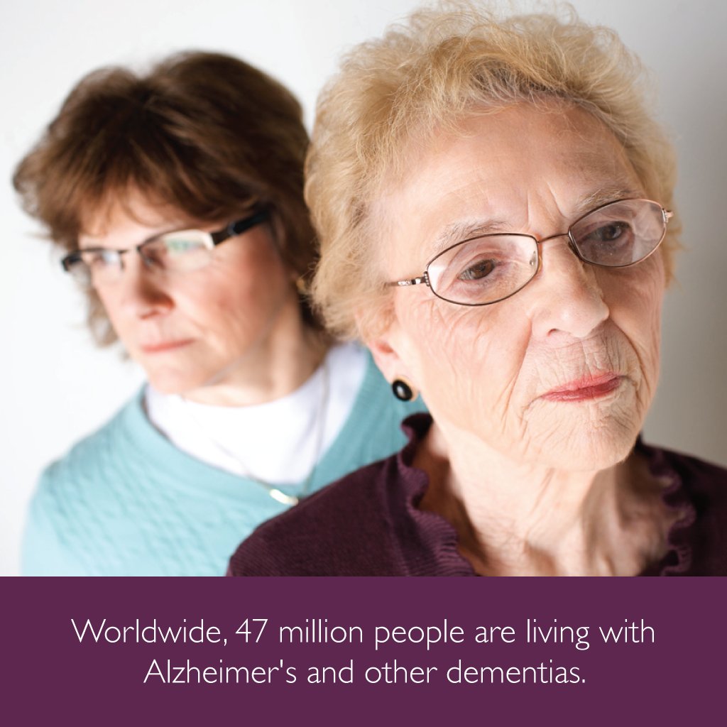HomeInstead_Aus's tweet photo. Today is #WorldAlzheimersDay. 47 million people are living with #dementia. Share this today and spread awareness. https://t.co/GAJIIRe3b5