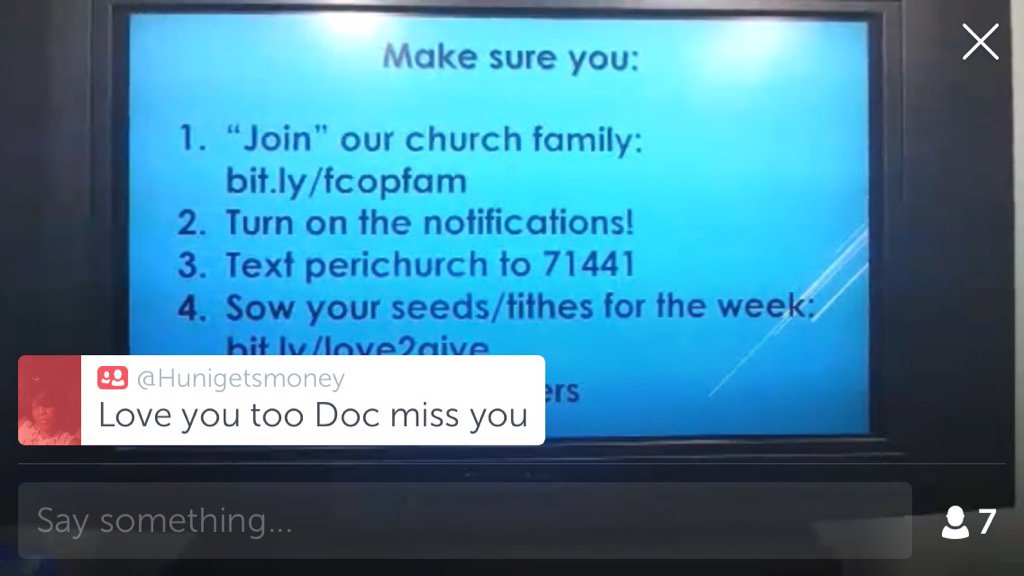 drwaltersims's tweet photo. .@drwaltersims on #Periscope: 🙌I Want to Walk On Water🙏#churchscope🙌#fcopnation🙌#notrou… https://t.co/Lfw6AHaitu https://t.co/fNBxTQyXrK