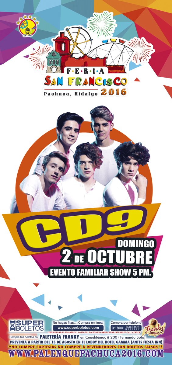 FeriaHidalgo's tweet image. ¡Tenemos una cita este próximo domingo 2 de octubre junto a @CD9 en el Palenque de nuestra #FeriaHidalgo2016! ¿Ya tienes tus boletos?