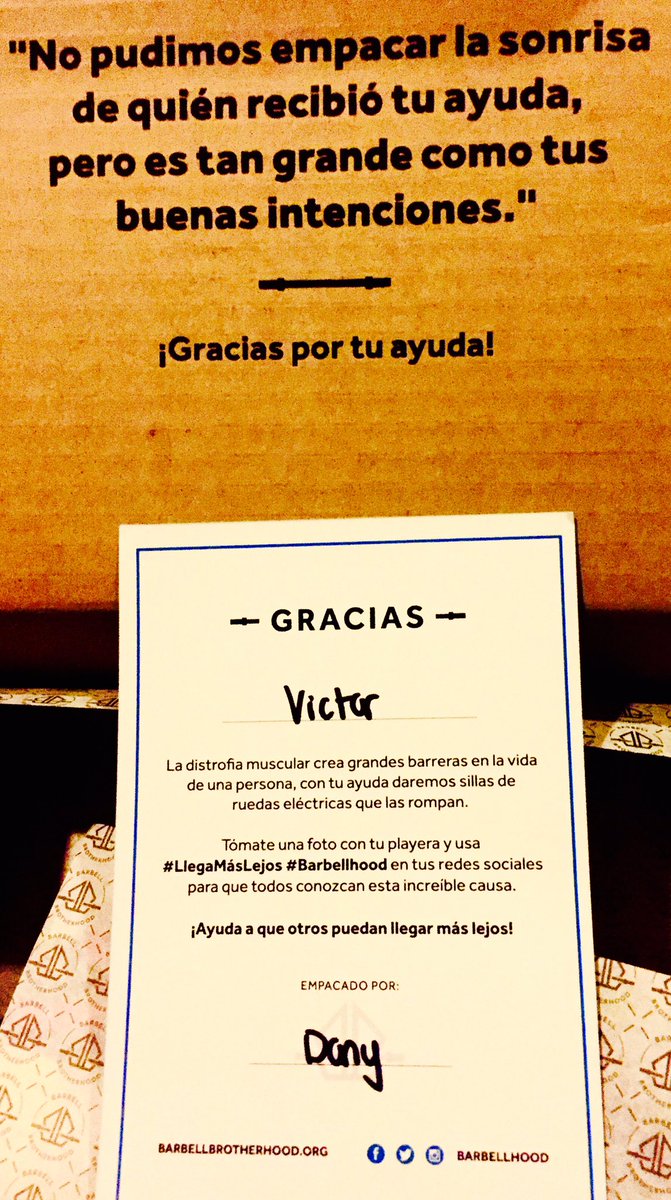 vic_celaya's tweet photo. Se siente bien ayudar #LlegaMásLejos @barbellhood https://t.co/30sbron8Km
