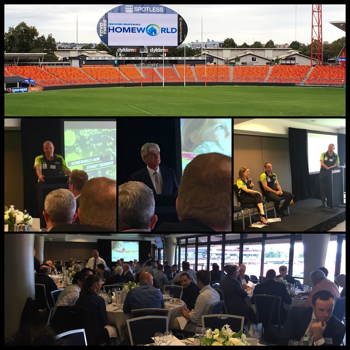 HomeWorldAus's tweet photo. Celebrating major #sponsorship of both @thunderwbbl &amp; @thunderbbl at 2016 AGM in Spotless home ground stadium with builders

#wbbl #bblo6 https://t.co/CFRvniM7UN