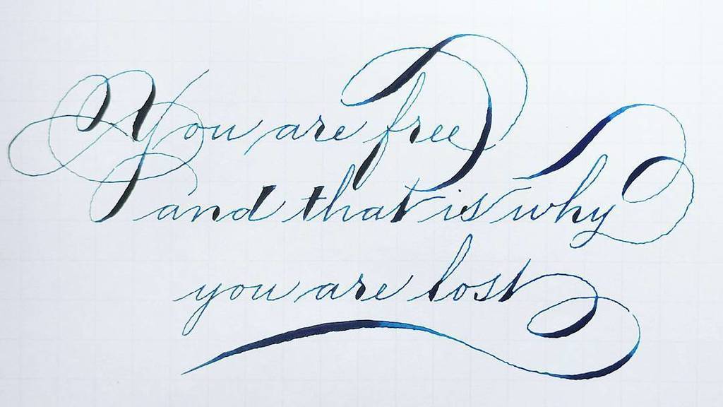 'You are free, and that is why you are lost.' - Franz Kafka. #spencerianscript #spencerian… ift.tt/2d9Jwps