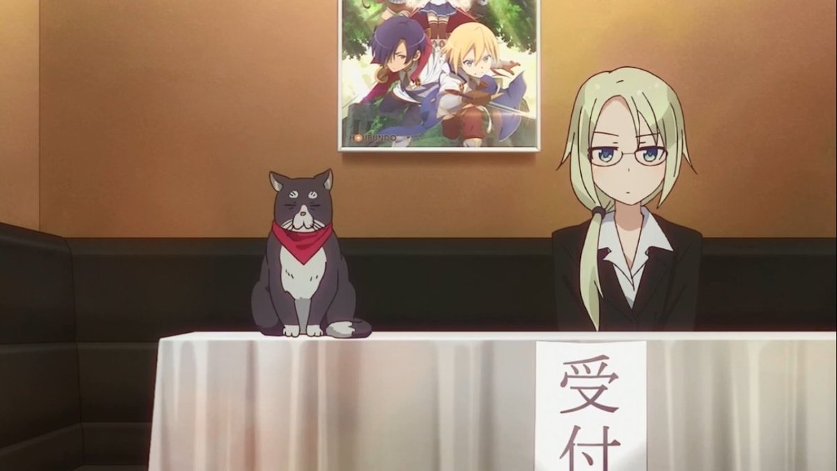 甘露𝕔𝕚𝕕𝕖𝕣 En Twitter もずくと一緒に受付で座ってる大和 クリスティーナ 和子さんがマスコットみたいでかわいい Newgame ニューゲーム