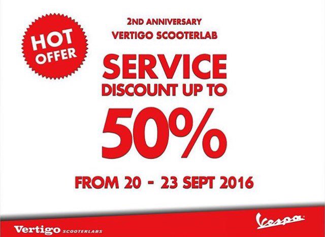 VERTIGO_BDG's tweet photo. Visit Us And Get Disc 50% For Vespa Service https://t.co/rSzKm2sEZ7