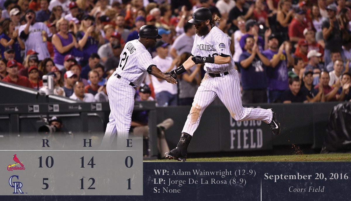 Rockies's tweet image. Not our night, but we battled until the end.

Day baseball tomorrow.
