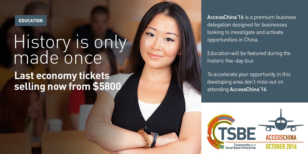 TSBEnterprise's tweet image. Accelerate your journey at accesschina16.com.au #education #technology #Australia #China #startup #innovation #TSBE #Uni #AccessChina'16