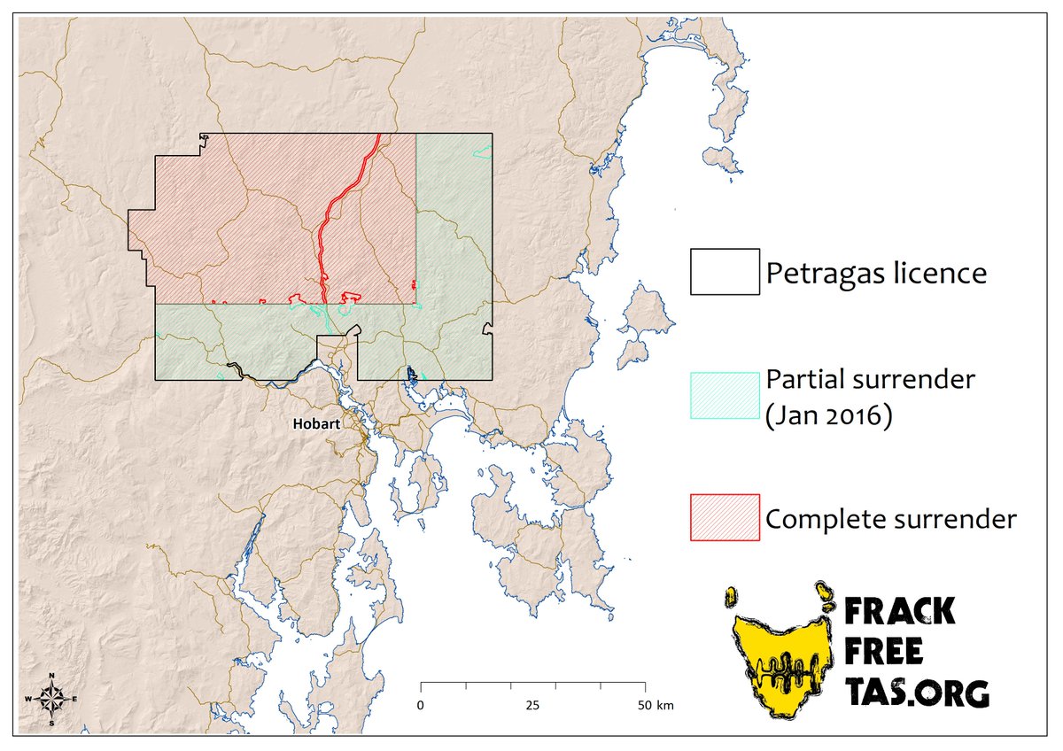 frackfreetas's tweet photo. Company surrenders only Tas licence, 
Time to follow Victoria and BAN FRACKING NOW!! #fracking #politas #govAU https://t.co/kb6SpfMNTD https://t.co/ivq2pTLnaF