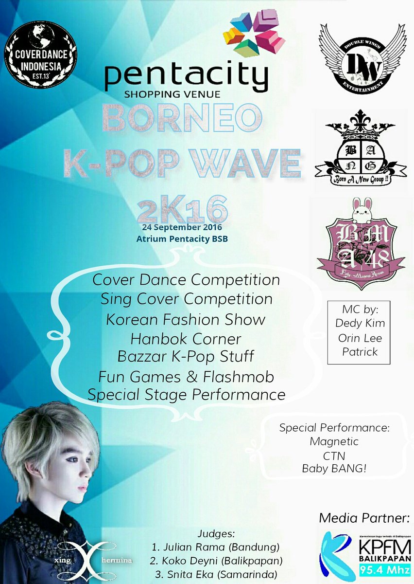 amaXingOfficial's tweet photo. [INFO] @XingHermina at Borneo Kpop Wave 2k16, Pentacity Mall Balikpapan, Sabtu 24 September 2016. See you there! https://t.co/ksiZRI2pMR
