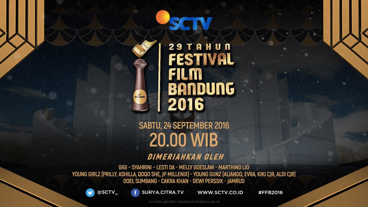 SCTV's tweet photo. Malam Puncak 29 Tahun #FFB2016 bersama Young Girlz @PrillyBie, Ashilla, @qoqoShe @jpmilleniixx 24 Sept pkl 20.00 WIB https://t.co/jOVqYHro3L