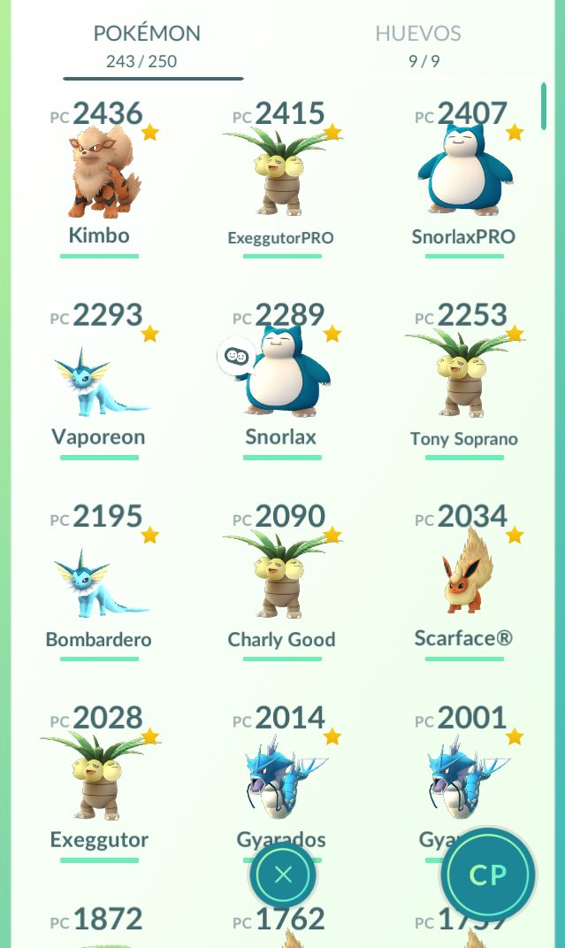 EquipoValorUY's tweet photo. Así termina mi equipo! Largo día de caza hoy.. hasta mañana Team! #PokemonGO #TeamValor https://t.co/ZGdc5d5T9N