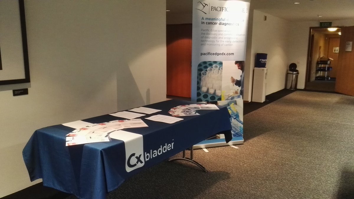 methylnick's tweet photo. And we are #live at @ChiasmaNZ represent @PacificEdgeLtd #cxbladder. Expected turnout, 200. #bringiton. No #ifu for banner. https://t.co/bC9pu5h60v