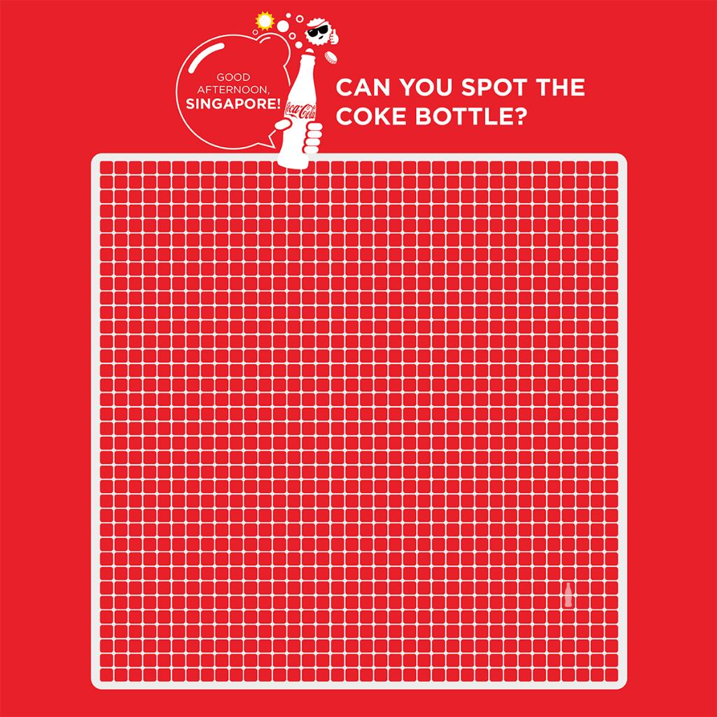 #PerkUpWithCoke this afternoon and see if you can spot the hidden #Coke bottle!