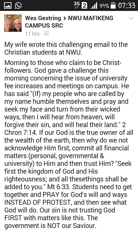 MartinM_rsa's tweet photo. What Full Liberal yt Professor had to say about #FeesMustFall #Fees17.๐๐๐ https://t.co/8BpCnncPXi