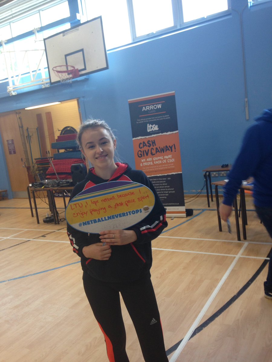 leedstrinityUNO's tweet photo. Gwen loves netball because... https://t.co/idcqoXwCdp
