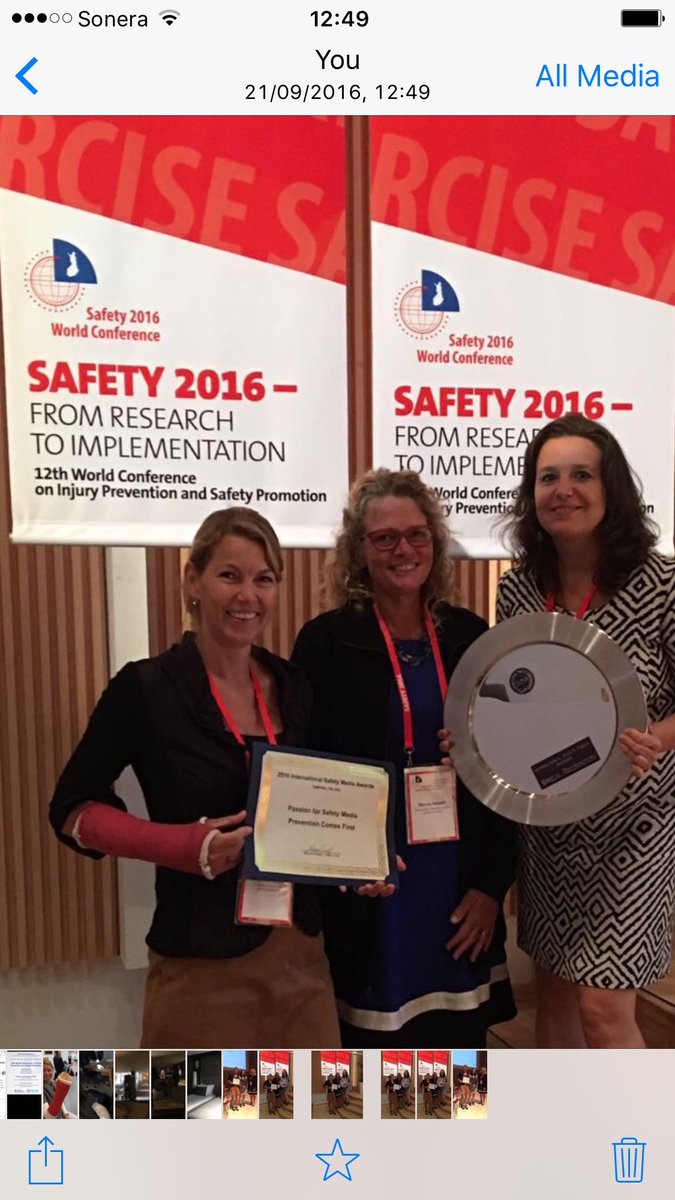 PrevComesFirst's tweet image. We won international safety media ward (special recognition)for our book on child injury prevention! #safety2016FIN