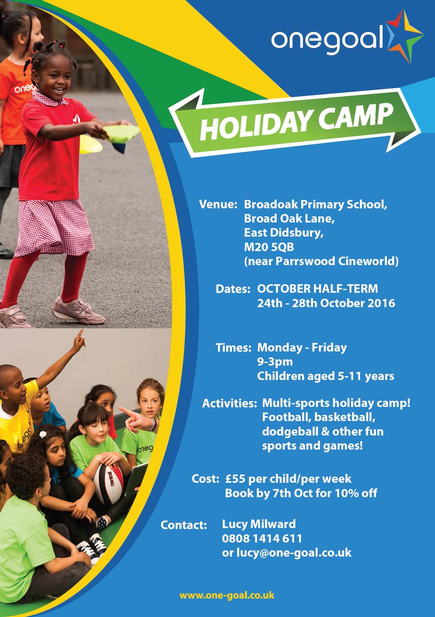 onegoalltd's tweet photo. Keep active during half-term #holiday and make new friends! We're playing football, basketball, dodgeball &amp; games.https://t.co/mNQvkKiUVU https://t.co/w4cBVs7ro7