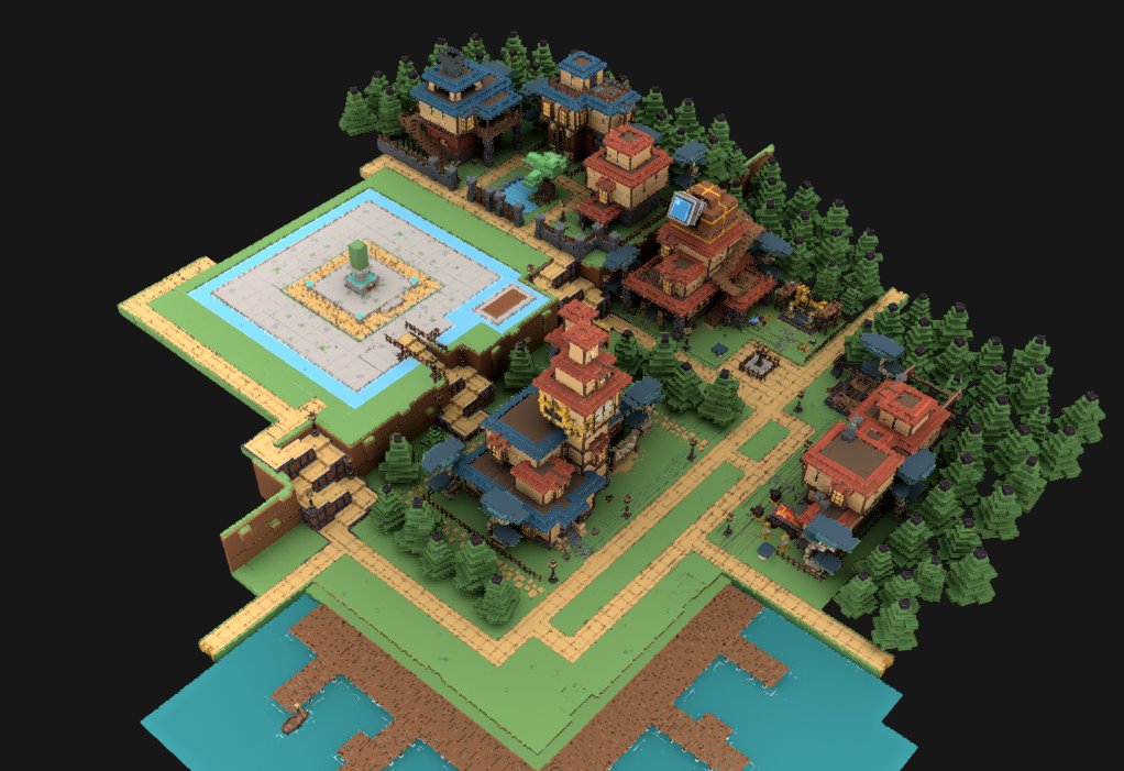 Voxels's tweet photo. before and after adding life to trees :D for @FoxDawn_ https://t.co/Ze798n7YIA