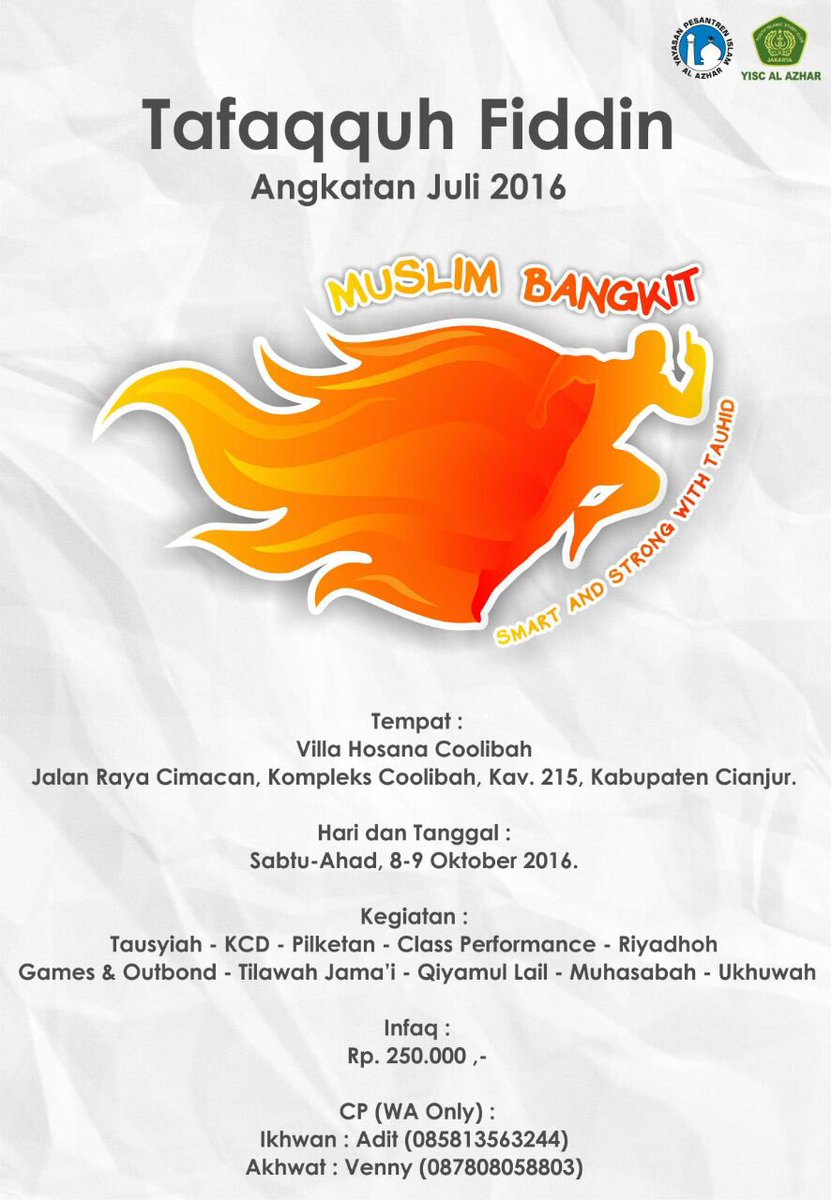 yisc_alazhar's tweet photo. #YISCAlazhar #BidangPendidikanYISC #TafaqquhFiddin #Juli2016 #2016 https://t.co/r5REEXMSTz