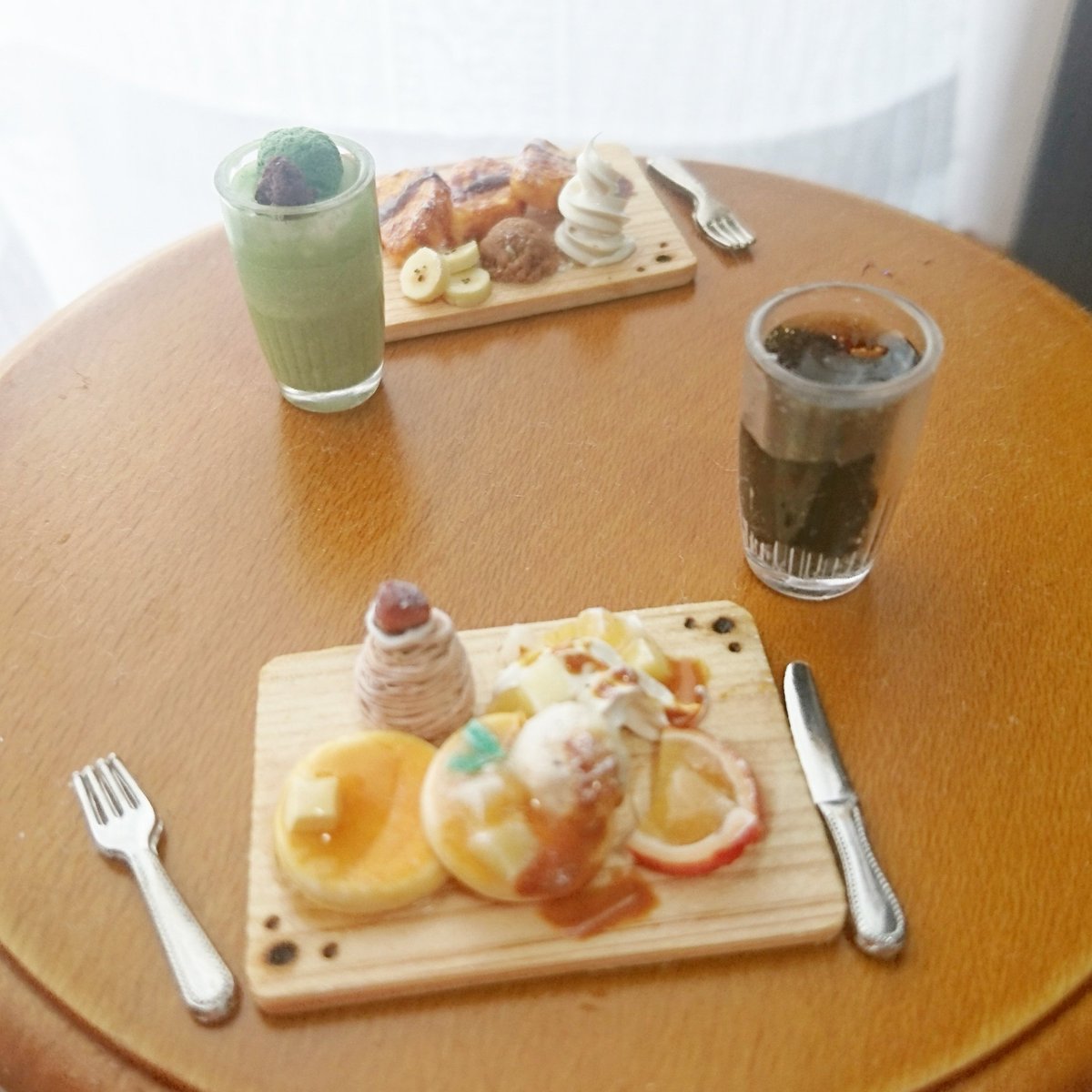 Misaki Miniature A Twitter ミニチュアのパンケーキとフレンチトーストです Abcクラフトのフェイクスイーツマルシェで展示していただいております フェイクスイーツ フェイクスイーツマルシェ ミニチュアフード パンケーキ フレンチトースト
