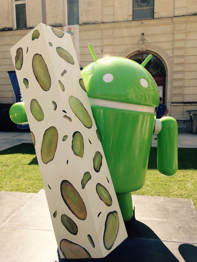 C'est officiel : Montélimar compte la seule statue Android hors de Mountain View#AndroidNougat #montelimar