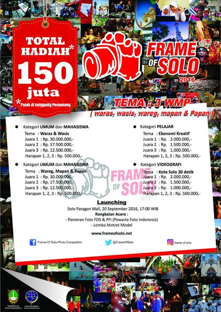 SoloUpdate's tweet photo. Mau hadiah 150juta? Ikutan lomba photo #FrameOfSOLO https://t.co/x7fBOlQQOj