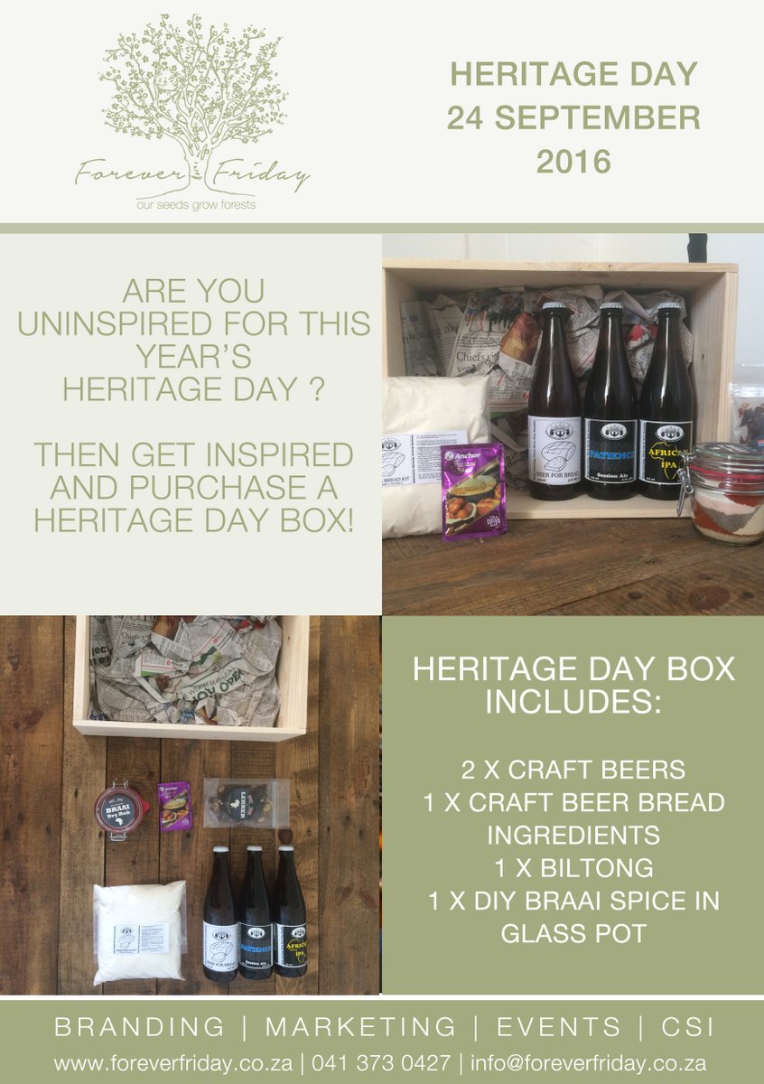FridayInspired's tweet image. Have you ordered your #HeritageDay Box?