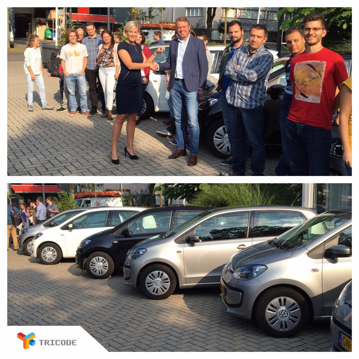 ValleiAutolease's tweet photo. Gisteren 7 huurauto’s ingezet voor @Tricode. Deze gaan gebruikt worden voor de collega’s uit Macedonië. Veel plezier en veilige km's! https://t.co/crWL2o74bT