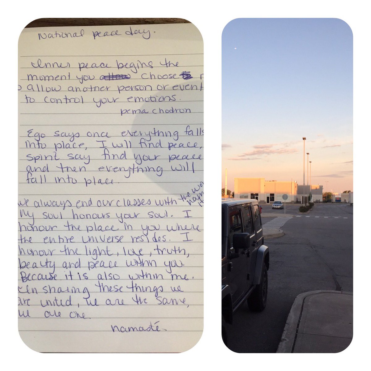 tarahansenrix's tweet photo. Honoured 2 teach a yoga class on this International Day of Peace!@mokshahamilton  #sunrise #internationaldayofpeace https://t.co/jT1f3rcSGg