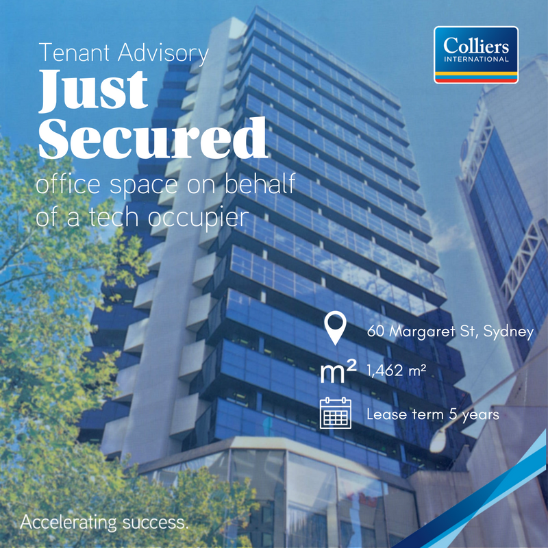 rowanhumphreys's tweet photo. We have #JUSTSECURED new office space on behalf of a #tech company in #Sydney #CRE @ColliersIntAust #TenantAdvisory https://t.co/J5hzmayHGk https://t.co/x2AsVqS5u4