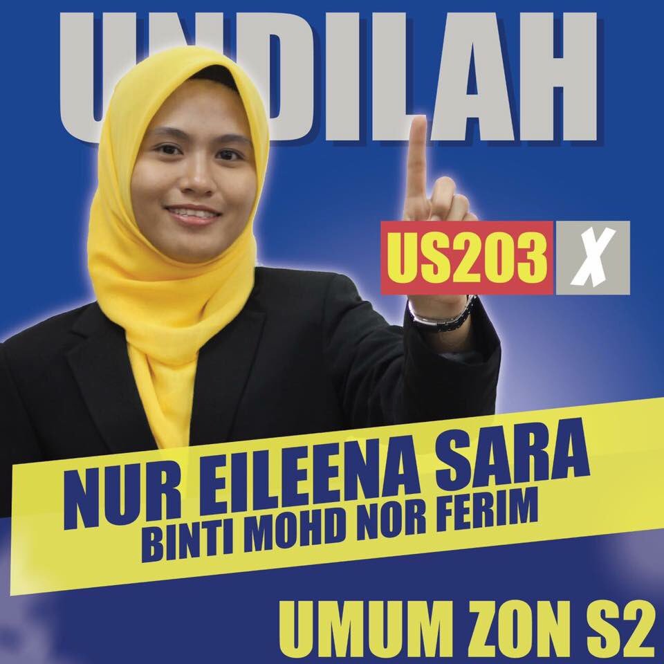 PenggerakUM's tweet photo. Undilah calon umum Zon  S2, Eileena Sara. Jangan lupa untuk turut mengundi di DTC pada hari esok.
#Sara4mpp
#TeamHazwan https://t.co/n7Bx2vtVOp