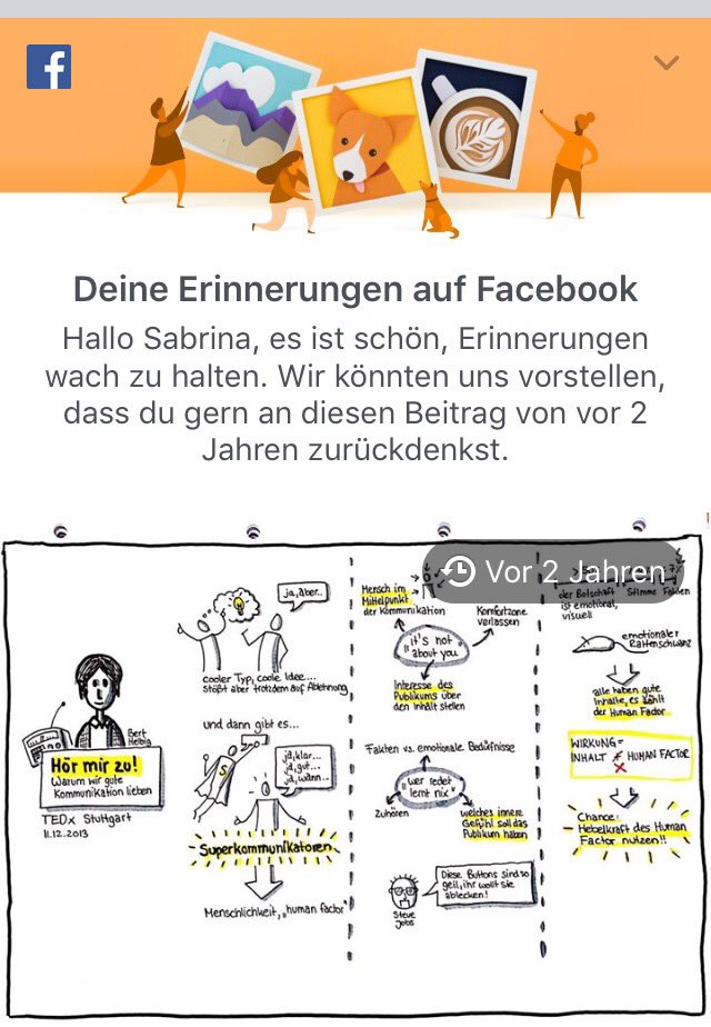 Sabrina_110686's tweet photo. Haha vor 2 Jahren hab ich auch mal eine #sketchnote zu Hör mir zu! gemacht. Der ganze Talk von B. Helbig: https://t.co/XaCMMsUtkF #bcspo16 https://t.co/l7H4Nk02Yv