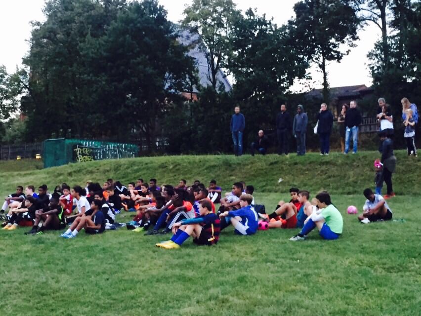 SLSchoolsFA's tweet photo. Thanks to the players that attended (over 50) the U13's trials. Thanks to @slsffl &amp; Sport Strike for their support. https://t.co/wbIIyMLC3e