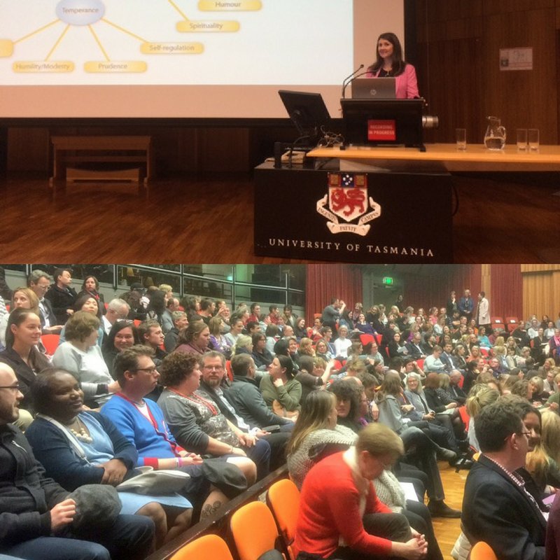 ProfLeaWaters's tweet photo. #Gratitude to the 400+ parents interested in #StrengthBasedParenting #PosEd @UTAS_ @iOlds  @TasGovEducation @ElaineS_Hobart https://t.co/gkbf54VX0l