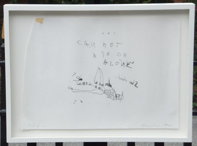 Freemanfineart's tweet photo. TraceyEmin, 
titled, signed and dated 1997 
  This work is quite unique Signed letter from Nancy Dell'olio verso https://t.co/NFeYI1RRME