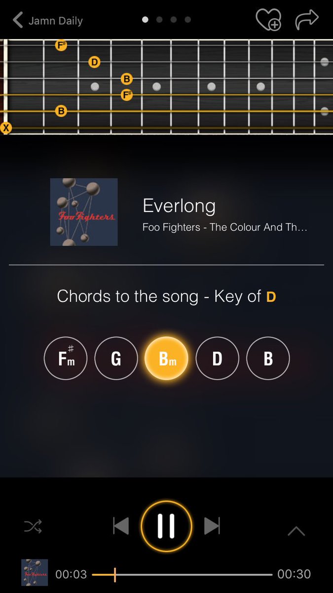 getjamn's tweet photo. Get the #chords of Everlong by @foofighters on #jamnplayer #jamndaily #guitar #cover https://t.co/UC6VHc7BA7