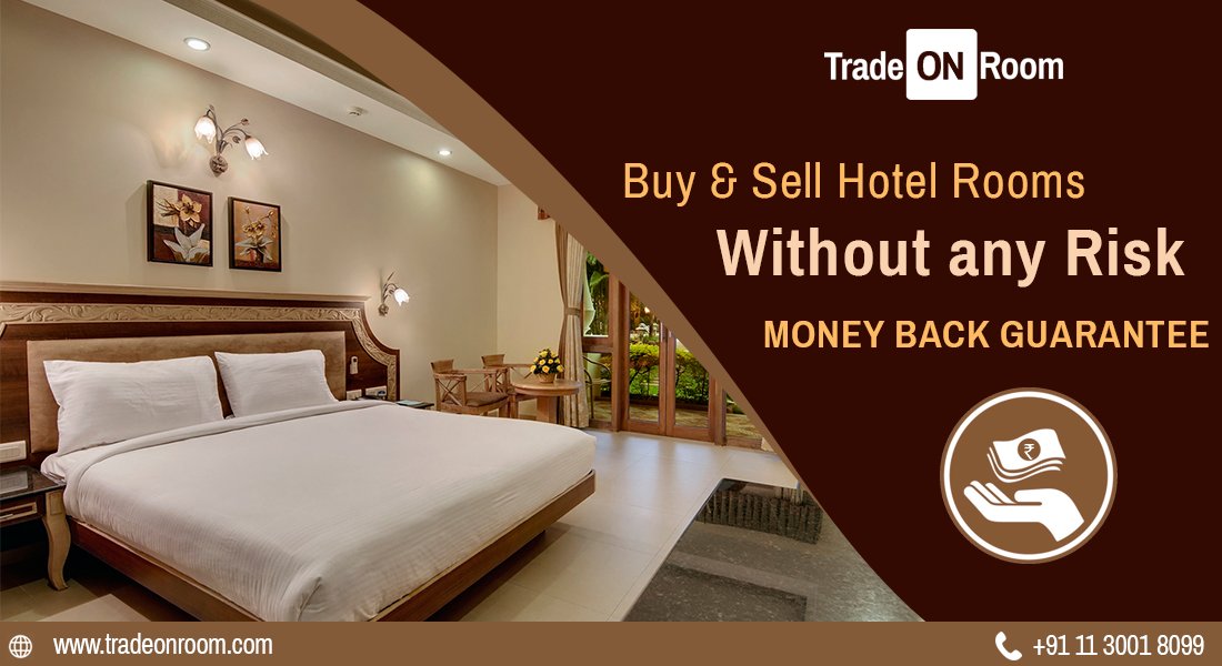 tradeonroom's tweet photo. #TradeOnRoom brings you #Money #Back #Guarantee.  #Buy &amp; #Sell Hotel Room #RiskFree #TradeNow #IndiasBiggestSale
 https://t.co/tBbB6uHOAf https://t.co/sQO9xRN9px