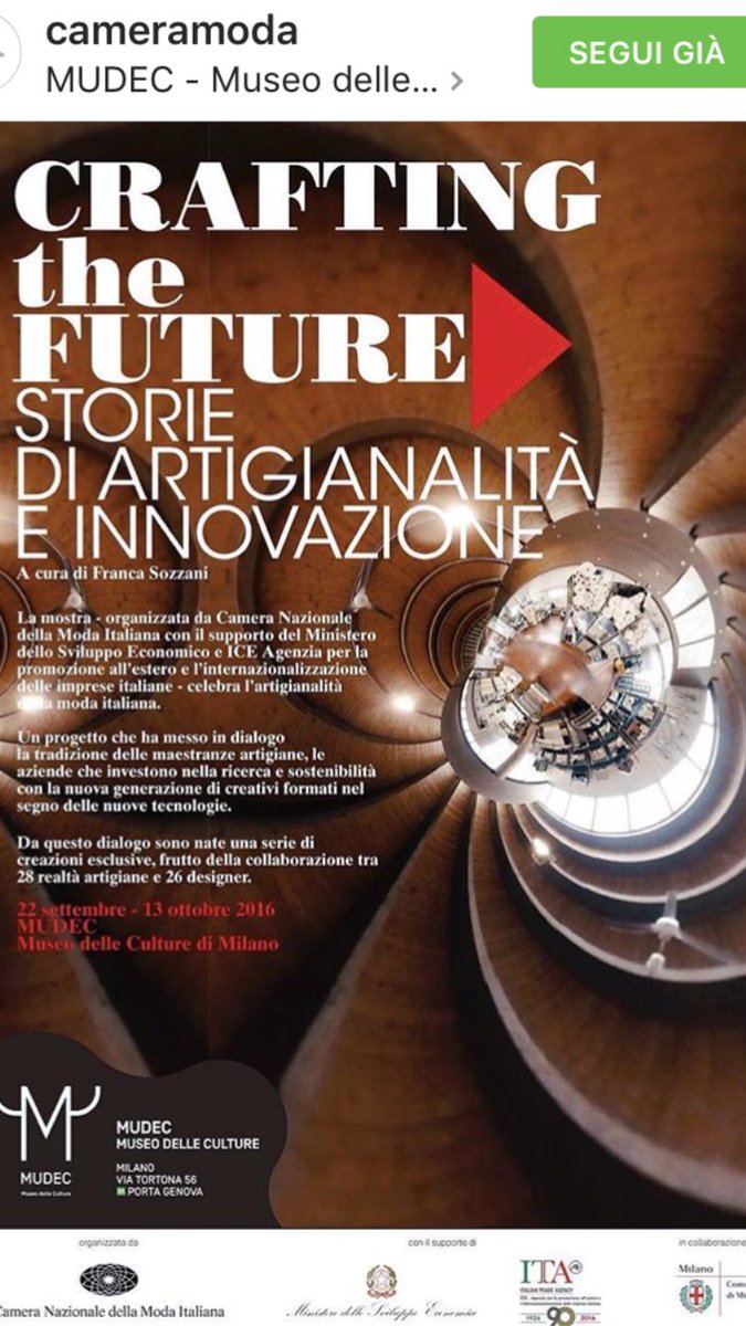 Today #Mudec day #Milan #MFW begins @cameramoda <a href="/francasozzani/">Franca Sozzani</a> <a href="/CarloCalenda/">Carlo Calenda</a> <a href="/fedepoletti/">federico poletti</a>  <a href="/matteorenzi/">Matteo Renzi</a> #italianstyle #bespoke #panettastyle