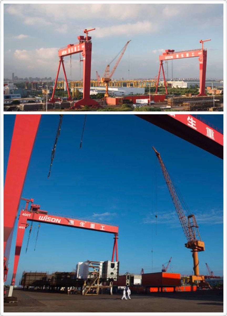 WisonOffshore's tweet photo. At our Nantong Yard, we are making history by building the world's first compact FSRU. Here are some pictures - beautiful! https://t.co/6vMVyZdUBH
