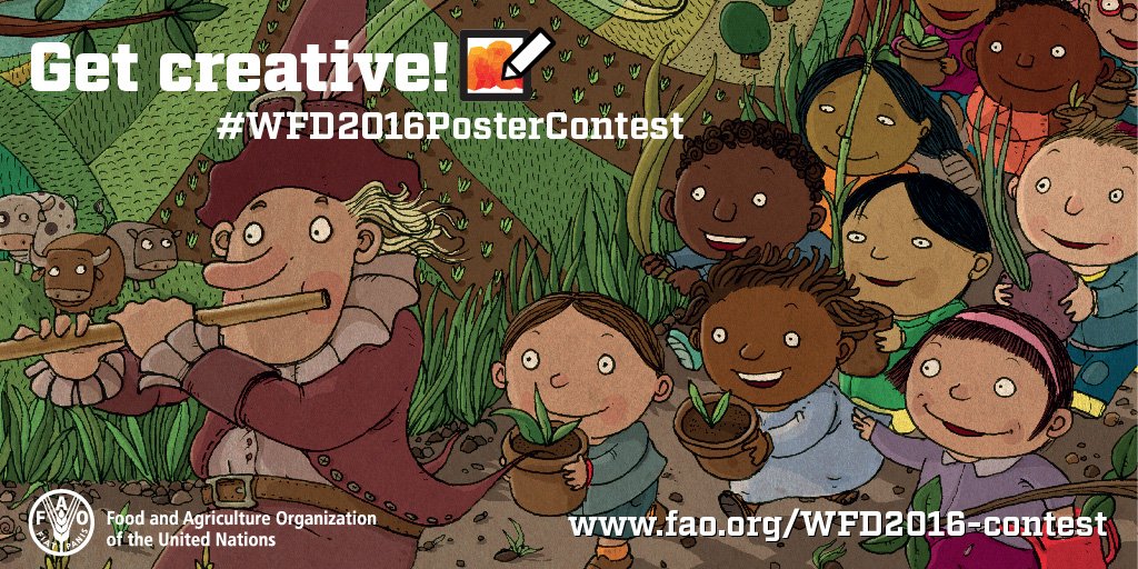 uncclearn's tweet photo. Show the links between #foodsecurity &amp; #climatechange in a 1 min video for the
#WFD2016VideoContest https://t.co/7y3FVi3WAz #WFD2016 https://t.co/7wOnaFM5DJ