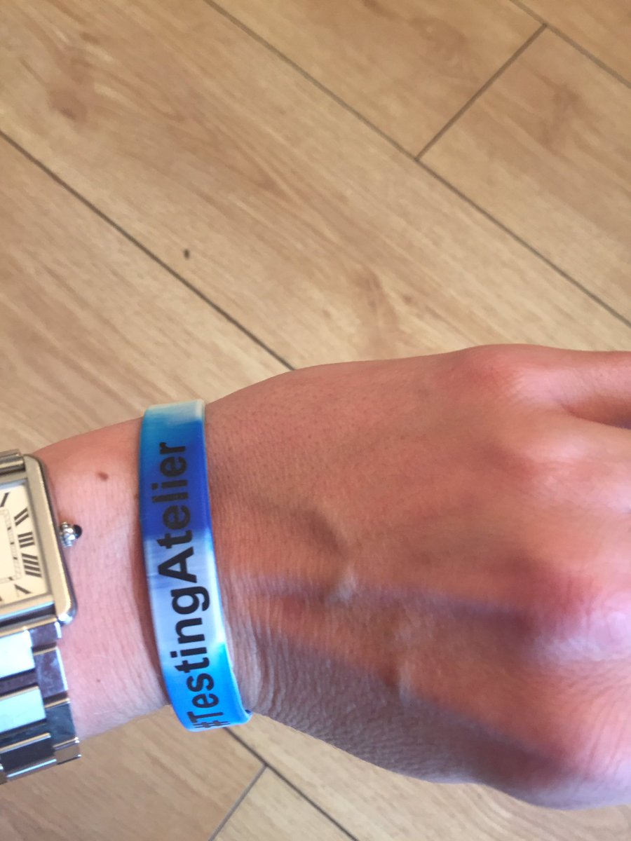 SarahTulip's tweet image. Excellent day yesterday speaking at @leedstestconf fab talks, panels &amp;amp; free beer and pizza! Still wearing my wristband! #TestingAtelier