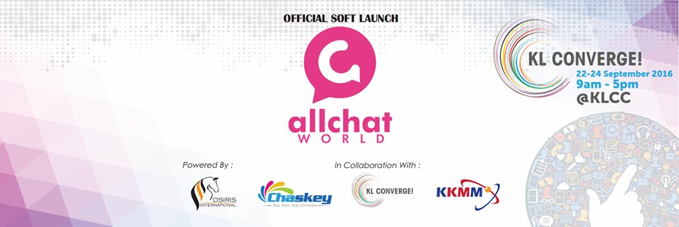 KLConvergeMY's tweet photo. Come and meet our industry players &amp; witness the soft-launch of AllChat World Messaging App, by Chaskey Resources #KLConverge #AllChatWorld https://t.co/pPpZcN78DQ