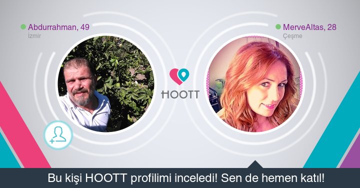 #HOOTTapp Yakınındaki kişilerle sohbet etmek için HOOTT indir. HOOTT ile Eğlen! goo.gl/jPUaB0