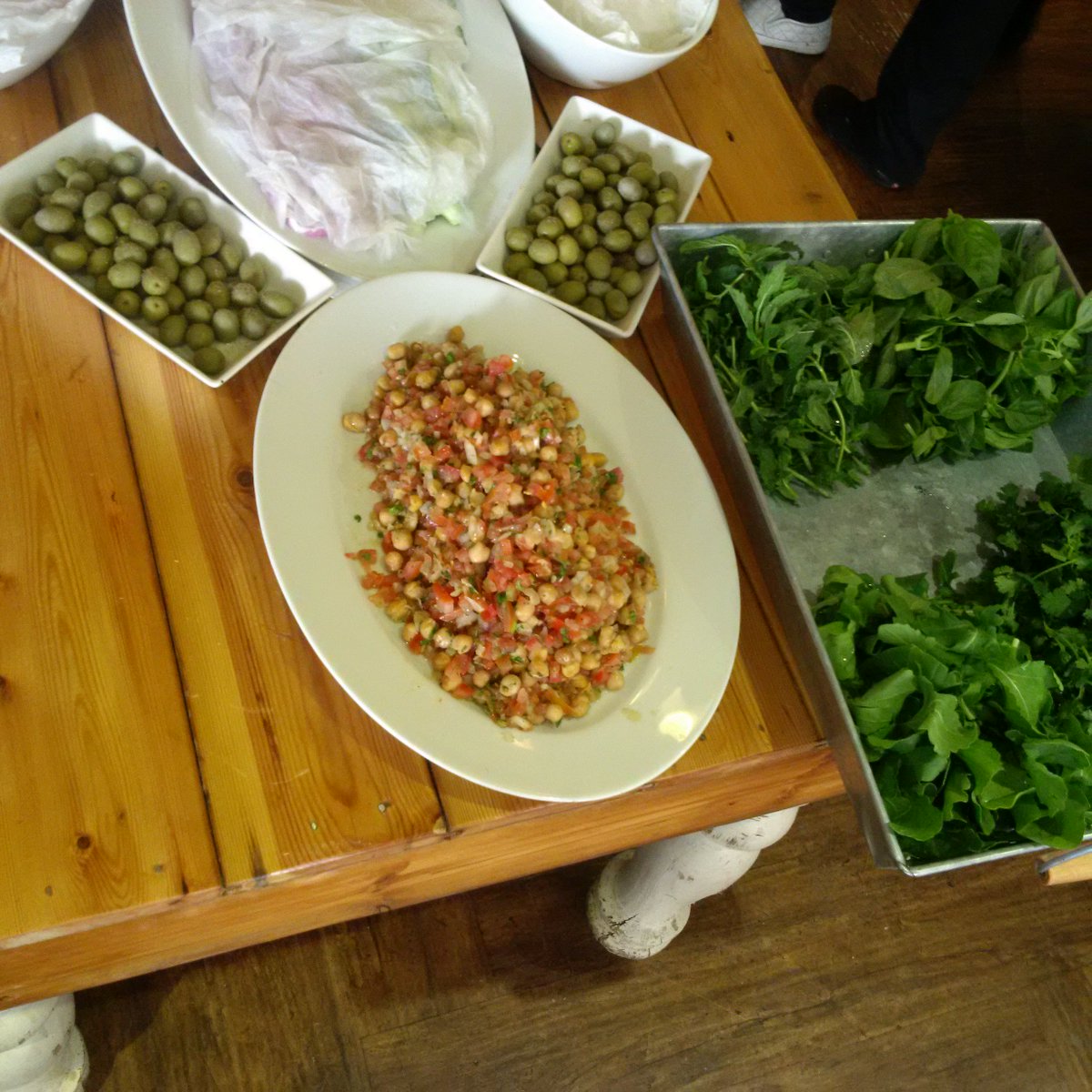 Preparations underway. 

#BannisterLunchBuffet 

Everyday. Lunch time. 9 De Beer