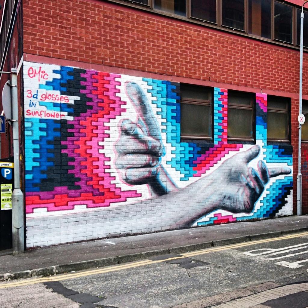 bohoman's tweet photo. New #HTN16 #CNB16 #StreetArt works by @jonnymckerr, ?, @emicartist &amp; #ThiagoRitual in Belfast City Centre.
21/09/16. https://t.co/A1pOVBvak6