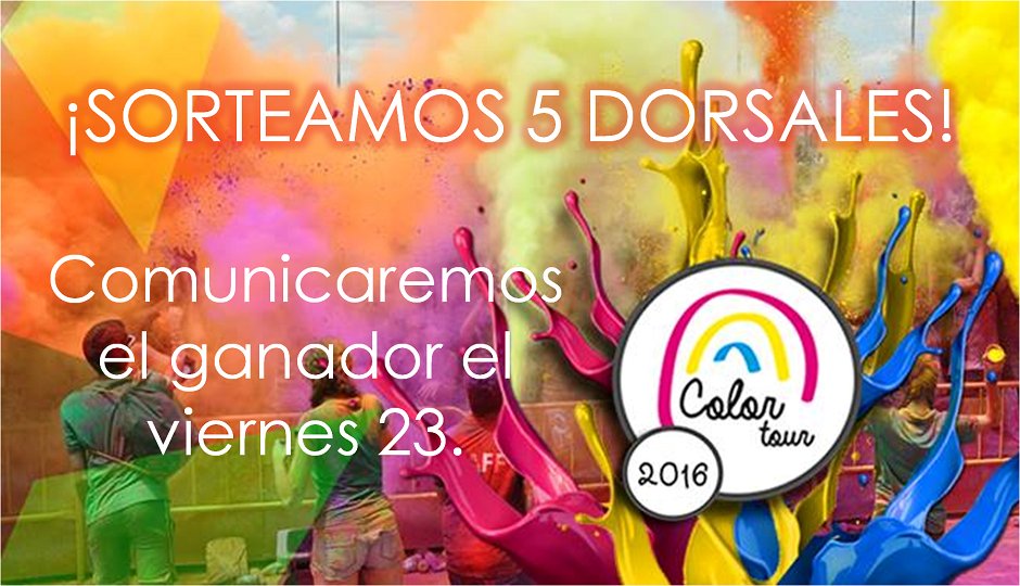 ccelbulevar's tweet photo. ¡Sorteamos 5 Dorsales para la carrera del color! 
Participa AQUí ➤ https://t.co/F551exRupD 

 @ColorTourES #Sorteo #Ávila #Carrera #Deporte https://t.co/r0PDk7nO9R